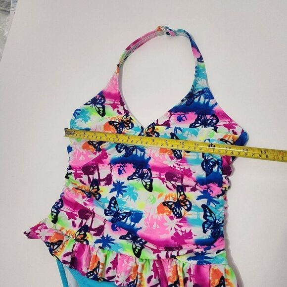 3 GIRLS Swimsuits - Size 14/14+/14+ Op, Lands' end - Turquoise - Picture 3 of 14